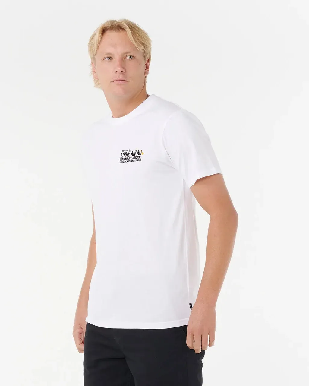 Eddie Would Go Poster T-Shirt in White